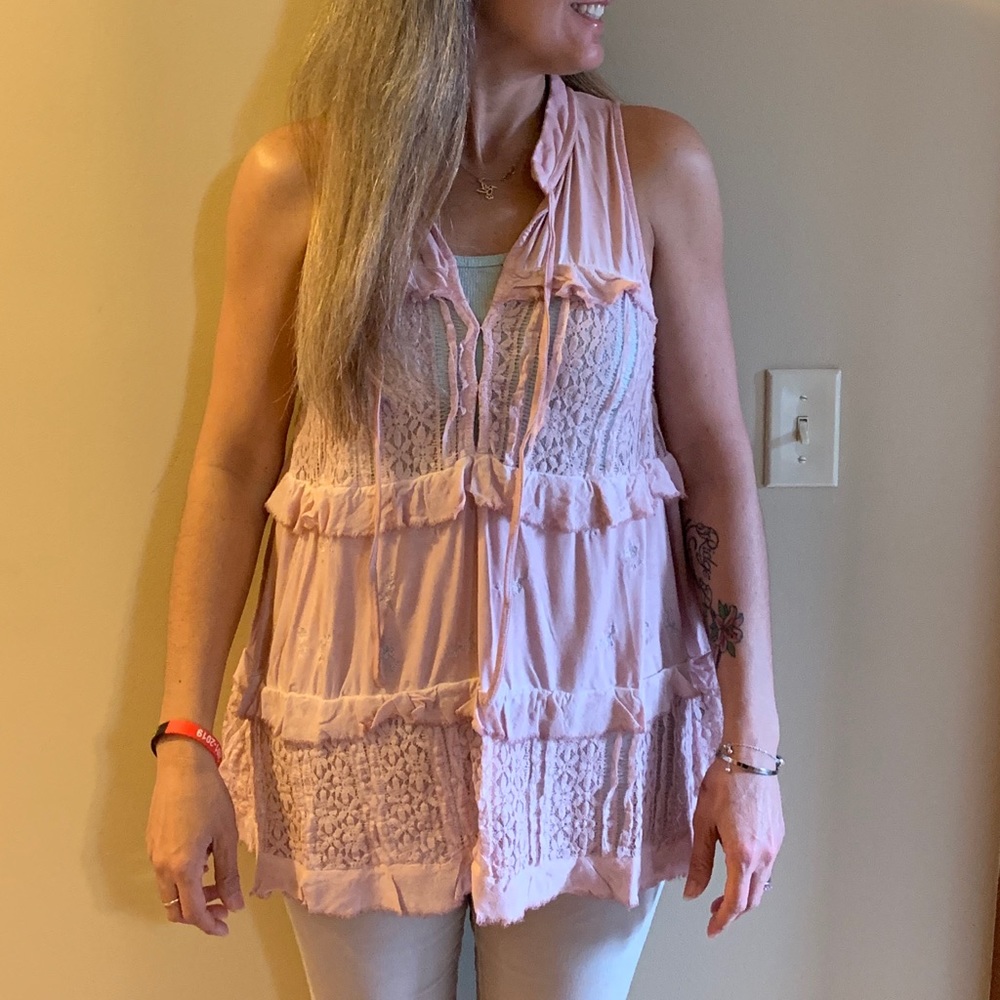 POL Sleeveless Frill Top
